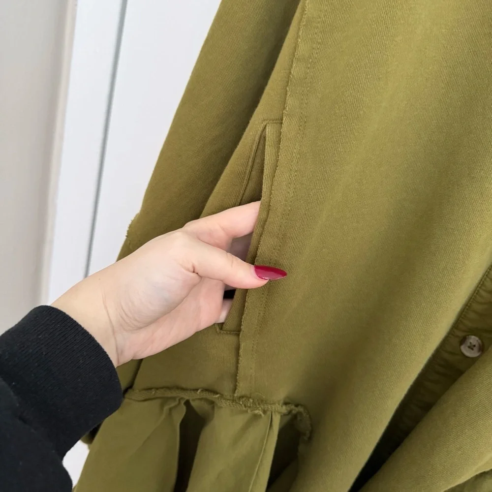 Free People - Button-Up Sweatshirt - Grape Leaves - Picture 9 of 10